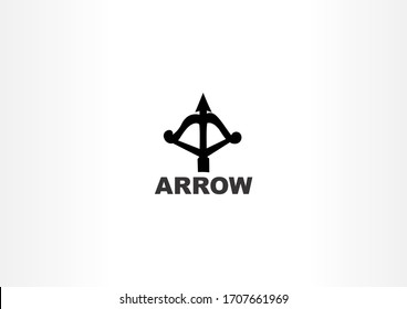 Concepto de diseño del logo de Creative archer. Logo de flecha simple