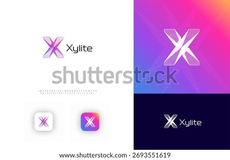 Creative Architect Logo 3D Line Logotype Engineering Technology, Architectural Monogram, Letter X for Architectural Company Business Branding Concept. Vector Illustration