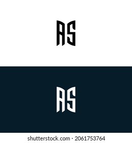 Creative AS Architecture Monogram Letters Logo. It will be suitable for which company or brand name start those initial.