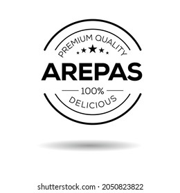 Creative (Arepas) logo, Arepas sticker, vector illustration.