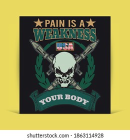 Creative Army T-Shirt Design Template