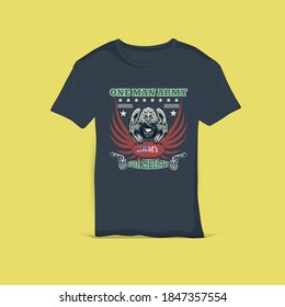 Creative Army T-Shirt Template In This Year