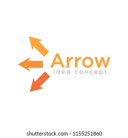 Creative Arrow Concept Logo Design Template