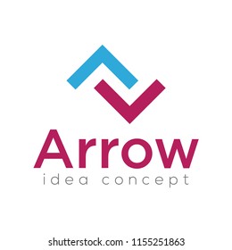 Creative Arrow Concept Logo Design Template