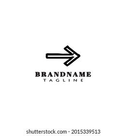 creative arrow design cute logo icon modern design vector simple