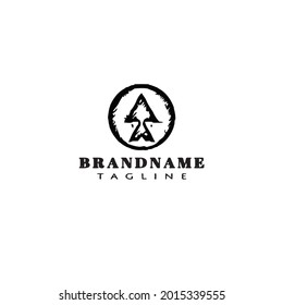 creative arrow design template logo icon modern design vector black