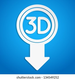 creative arrow icon, eps10 vector