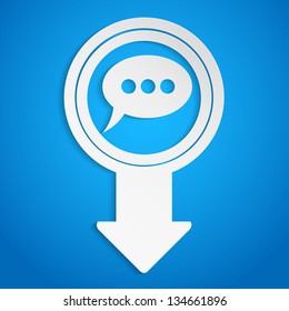 creative arrow icon, eps10 vector