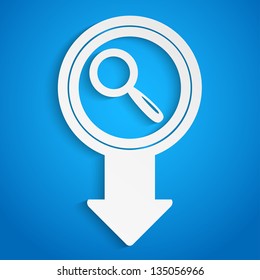 creative arrow icon, eps10 vector