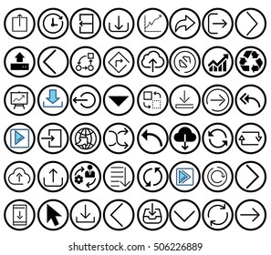 Creative Arrow icons collection 