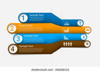 Creative arrow infographics. Eps10 vector for your design