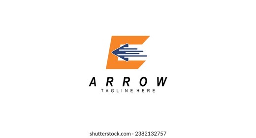 Diseño de logotipo de flecha creativa con la combinación de letras A a Z concepto| vector premium