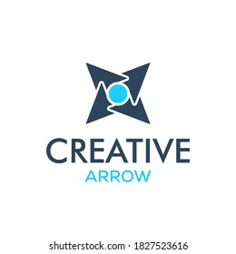 Creative arrow logo, arrow design concept, arrow energy, arrow power concept, direction logo