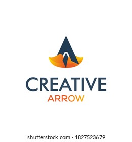 Creative arrow logo, arrow design concept, arrow energy, arrow power concept, direction logo