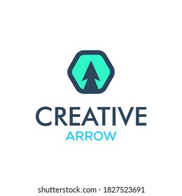 Creative arrow logo, arrow design concept, arrow energy, arrow power concept, direction logo