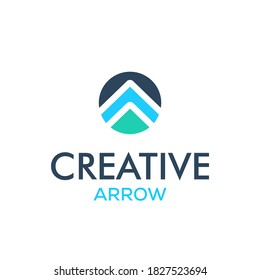 Creative arrow logo, arrow design concept, arrow energy, arrow power concept, direction logo