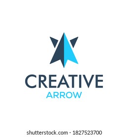 Creative Pfeil-Logo, Pfeil-Design-Konzept, Pfeil-Energie, Pfeil-Power-Konzept, Leitungs-Logo