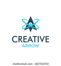 Creative arrow logo, arrow design concept, arrow energy, arrow power concept, direction logo