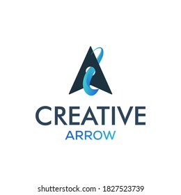 Creative arrow logo, arrow design concept, arrow energy, arrow power concept, direction logo