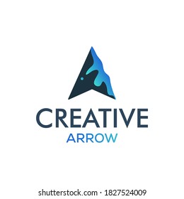 Creative arrow logo, arrow design concept, arrow energy, arrow power concept, direction logo