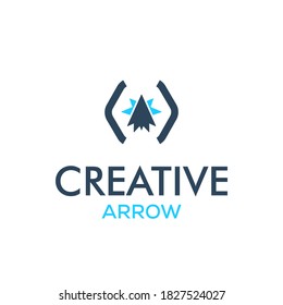 Creative arrow logo, arrow design concept, arrow energy, arrow power concept, direction logo