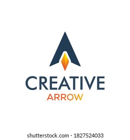 Creative arrow logo, arrow design concept, arrow energy, arrow power concept, direction logo