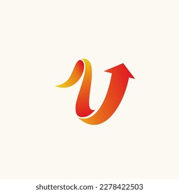 creative arrow up logo design. Vector illustration of arrow up shape. modern logo design vector icon template