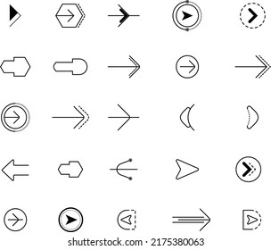 Creative Arrow Set with Multiple Design, Arrow Icon, Bullet List for PowerPoint Presentation Set 2