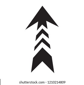 Creative arrow sign, isolated on white