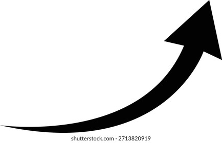 creative arrow upside on white background, upside single arrow