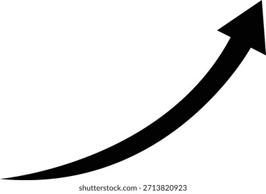 creative arrow upside on white background, upside single arrow