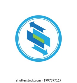 creative Arrow vector illustration icon Logo Template design