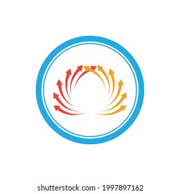 creative Arrow vector illustration icon Logo Template design