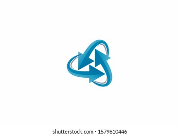 Creative arrow vector logo and symbol design template