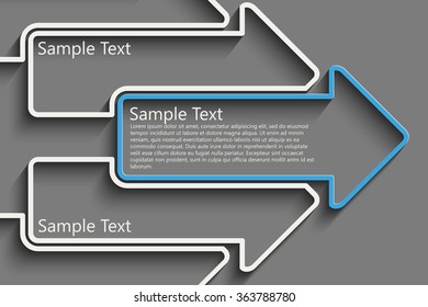 Creative arrows motivation concept. Eps10 vector for your design
