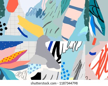 Creative art background. Abstract pattern. Vector - Shutterstock ID 1187344798