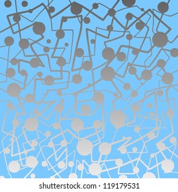 Creative art blue background