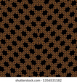 creative art deco Mexican motif Vector illustration black gold