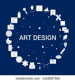Creative Art Design icon Background