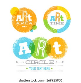 Creative Art Frame Grunge Vector Design Elements 