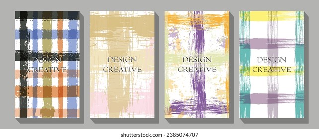Creative art header with different shapes and textures.  Best design for poster, card, invitation, placard, brochure, flyer, presentation. 