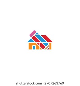Creative art house logo design.