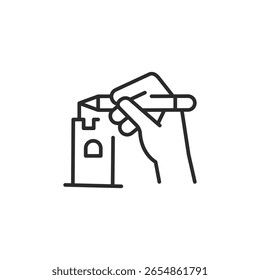 Icono de arte creativo. Icono de arte creativo simple para App de redes sociales y Diseño web. Ilustración vectorial
