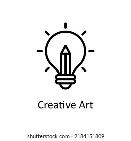 Creative Art vector Outline Icon Design illustration on White background. EPS 10 File 