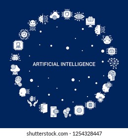 Creative Artificial Intelligence icon Background