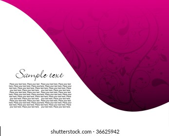 creative artistic pink background, vector illustration