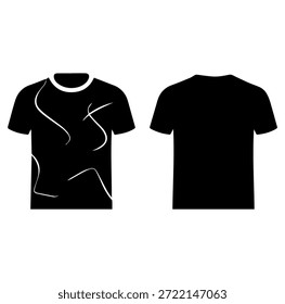 Diseño artístico creativo de la camiseta con la Ilustración vectorial orgánica fluida de la silueta del arte de la línea para la moda moderna de la ropa de calle y la ropa del estilo de vida