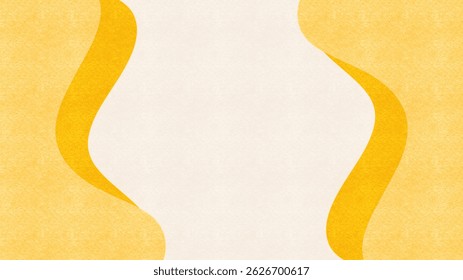 Creative and artistic wallpaper. Artistic marble with brushed shapes design. Yellow curve