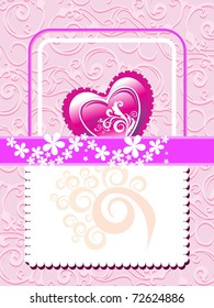 creative artwork background with romantic hearts for valentine day