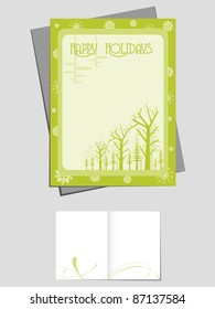 creative artwork decorated holiday celebration invitation card & greeting card